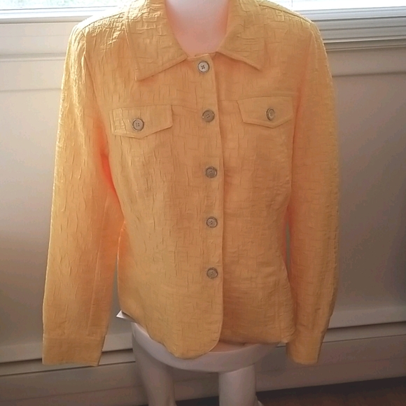 ELCC Jackets & Blazers - ELCC Spring Yellow Jacket/Blazer Lined sz. MED